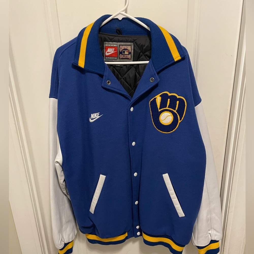 Milwaukee Brewers varsity style jacket by Nike